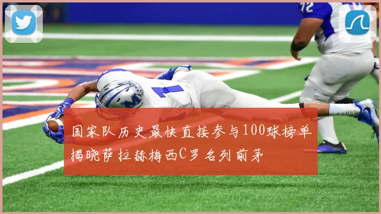 国家队历史最快直接参与100球榜单揭晓萨拉赫梅西C罗名列前茅